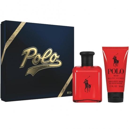 Ralph Lauren Polo Red 75ml Eau De Toilette + 50ml SG Set