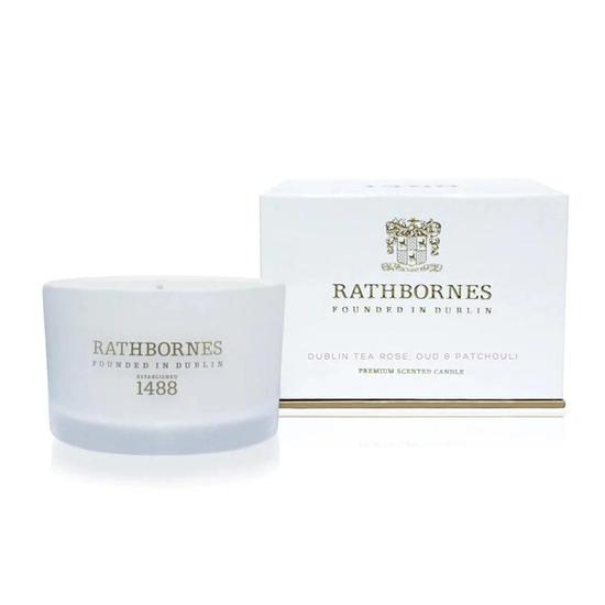 Rathbornes 1488 Dublin Tea Rose Candle 75g