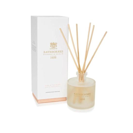 Rathbornes 1488 Dublin Tea Rose, Oud & Patchouli Scented Reed Diffuser