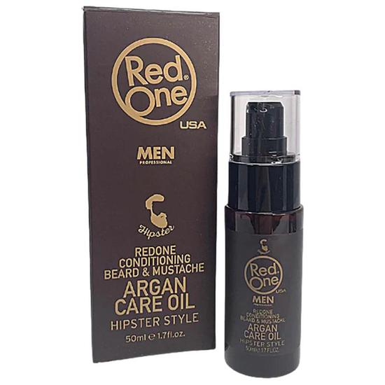 Red One Hipster Style Argan Care Conditioning Beard & Moustache Oil