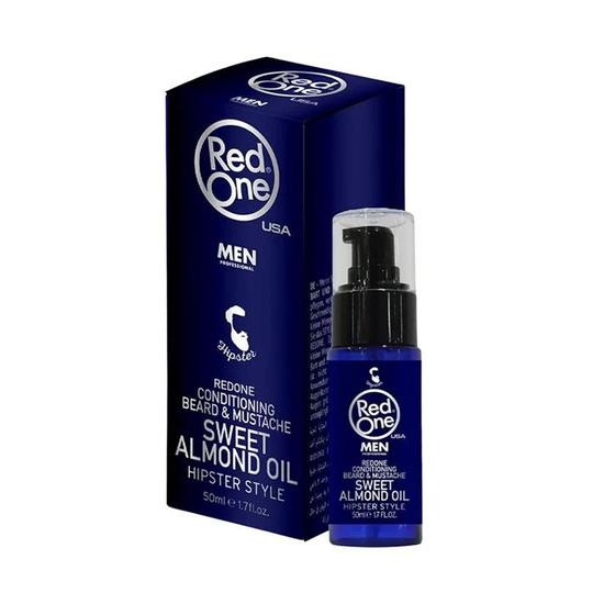 Red One Hipster Style Sweet Almond Conditioning Beard & Moustache Oil