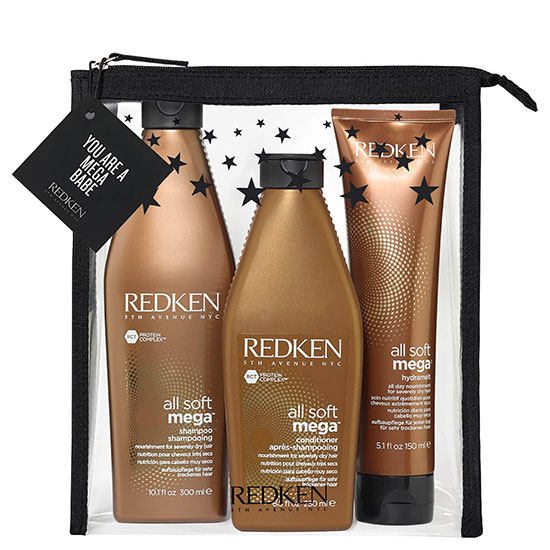 Redken All Soft Mega Gift Pouch Cosmetify