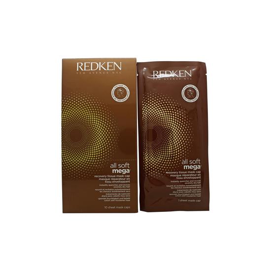 Redken All Soft Mega Recovery Tissue Mask Cap 10 Pieces