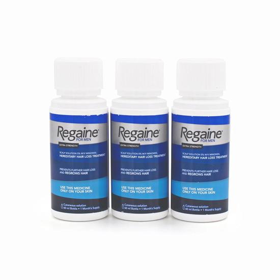 Regaine For Men Extra Strength Solution 3x60ml (Imperfect Box)