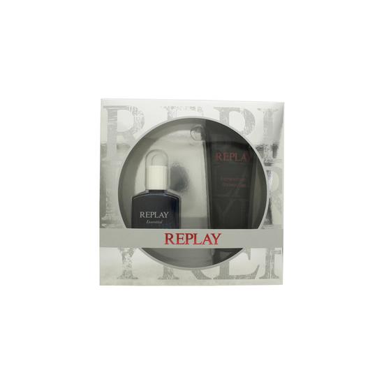 Replay Essential For Him Gift Set 30ml Eau De Toilette + 100ml Shower Gel