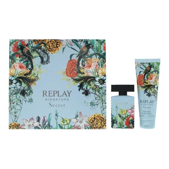 Replay Signature Secret For Woman Gift Set: Eau De Toilette 50ml Body Lotion 100ml 2 Piece