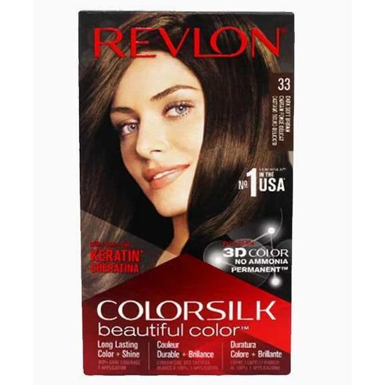 Revlon Coloursilk Beautiful Colour Permanent Hair Colour 33 Dark Soft Brown