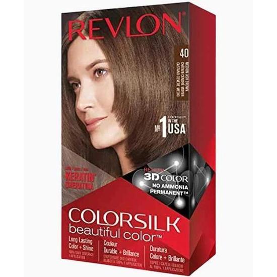 Revlon Coloursilk Beautiful Colour Permanent Hair Colour 40 Medium Ash Brown