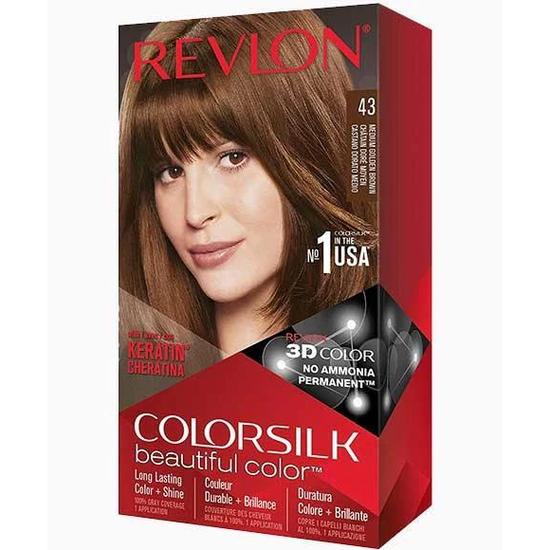 Revlon Coloursilk Beautiful Colour Permanent Hair Colour 43 Medium Golden Brown