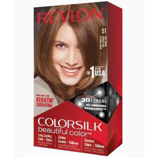 Revlon Coloursilk Beautiful Colour Permanent Hair Colour 51 Light Brown