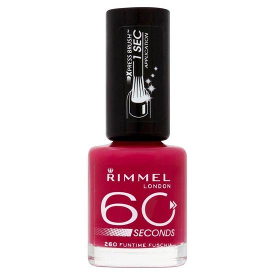 Rimmel 60 Seconds Nail Polish 260 Funtime Fuchsia