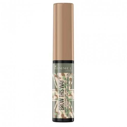 Rimmel Brow This Way Styling Gel With Argan Oil Camo Collection Blonde