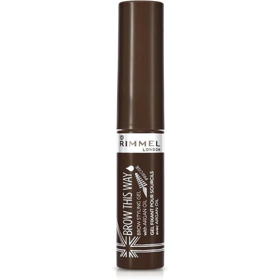 Rimmel Brow This Way Styling With Argan Oil Eyebrow Gel 003 Dark Brown