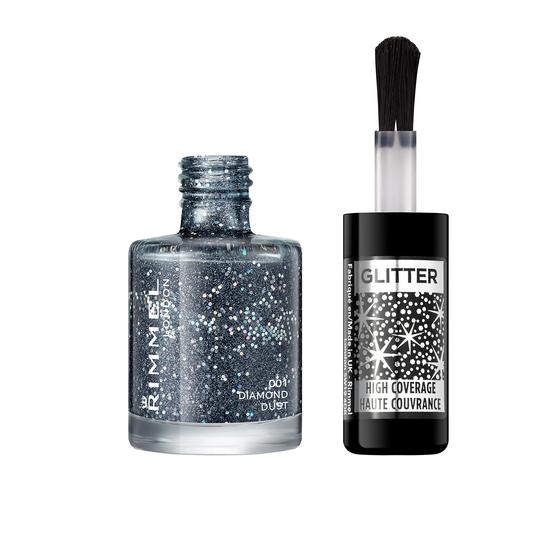 Rimmel Glitter Nail Polish Top Coat 001 Diamond Dust