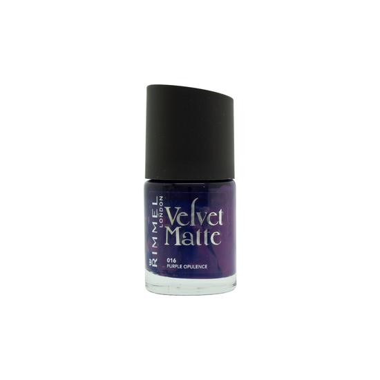 Rimmel Velvet Matte Nail Polish 016 Purple Opulence