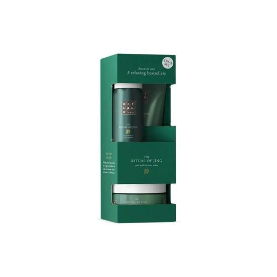 Rituals Jing Set: Body Scrub 125g + Body Cream 70ml + Foaming Gel 50ml