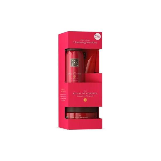 Rituals The Ritual Of Ayurveda Set: Body Scrub 125g+ Body Cream 70ml + Foaming Shower Gel 50ml