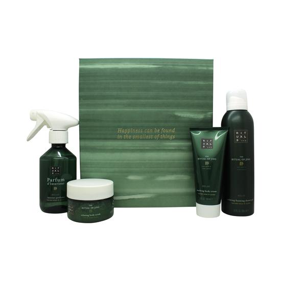 Rituals The Ritual Of Jing Gift Set 50ml Calming Foaming Shower Gel + 70ml Body Cream + 50ml Dry Oil + 20ml Body Mist