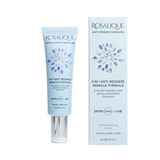 Rosalique 3 In 1 Anti-Redness Miracle Formula SPF 50