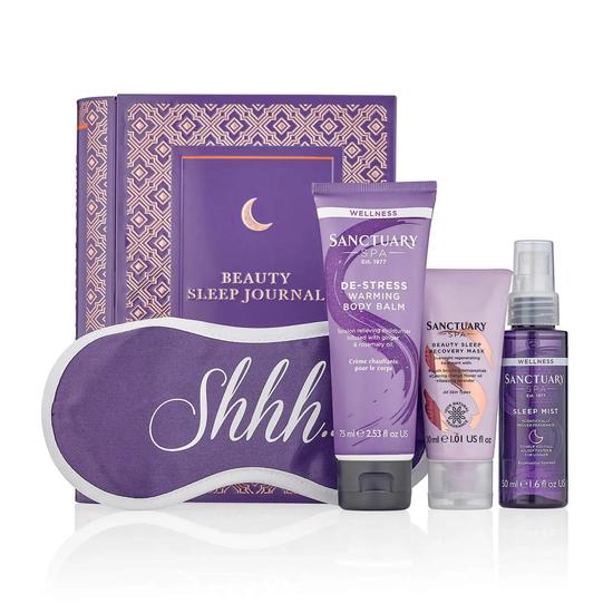 Sanctuary Spa Beauty Sleep Journal Wellness Gift Set 4 Piece