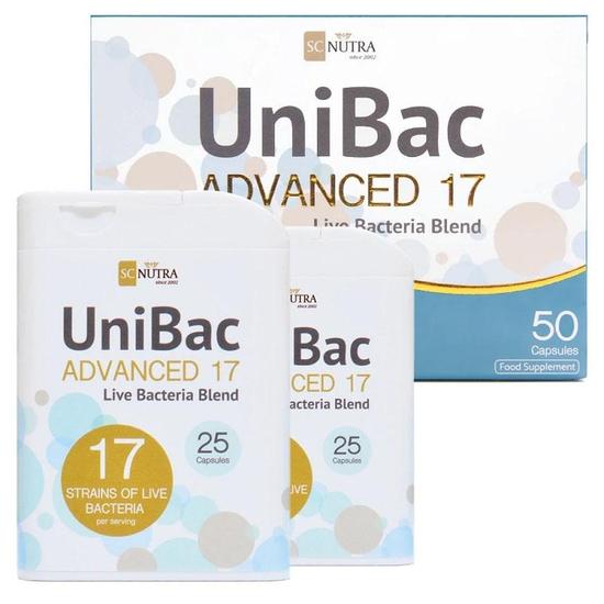 SC Nutra UniBac Advanced 17 Probiotic Blend Capsules 50 Capsules