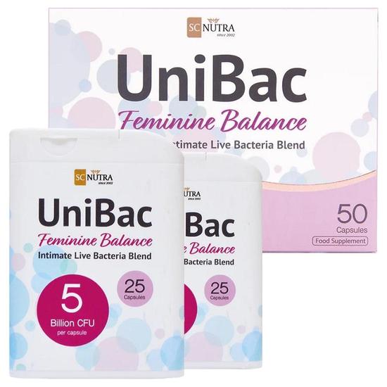 SC Nutra UniBac Feminine Balance Capsules 50 Capsules