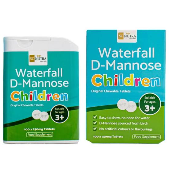 SC Nutra Waterfall D-Mannose Children Chewables 100 Chewables