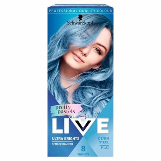 Schwarzkopf LIVE Ultra Brights Semi-Permanent Hair Dye P121 Denim Steel