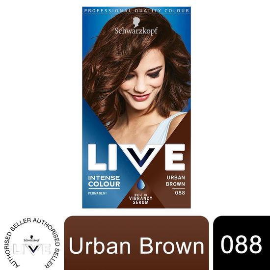 Schwarzkopf LIVE Urban Brown Permanent Hair Dye IntenseColour 088