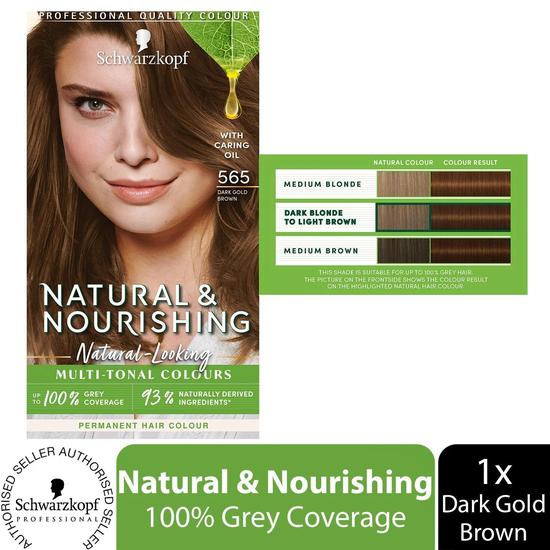 Schwarzkopf Natural & Nourishing Colour Permanent Colour 565 Dark Gold Brown