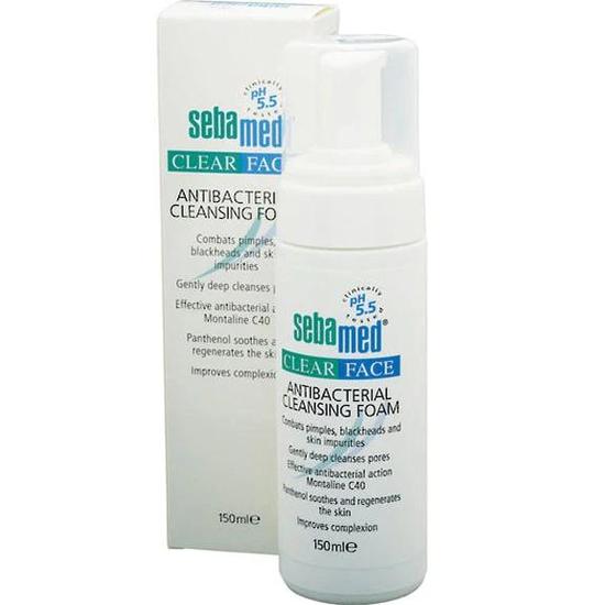 Seba Med Clear Face Antibacterial Cleansing Foam 150ml