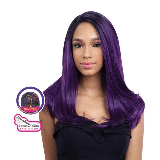 Shake N Go Freetress Equal Lace Front Deep Invisible L Part Synthetic Justice Wig 1