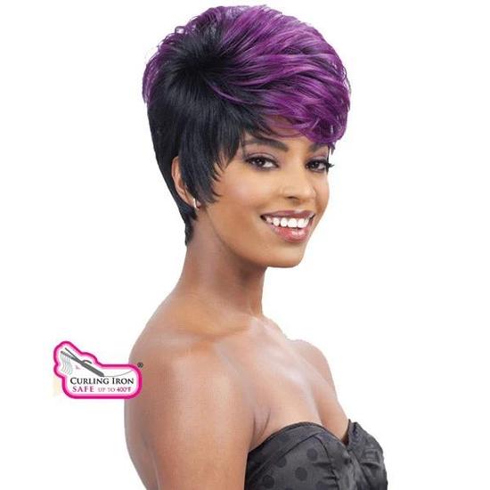 Shake N Go Freetress Equal Synthetic Electra Wig ICEBLUE