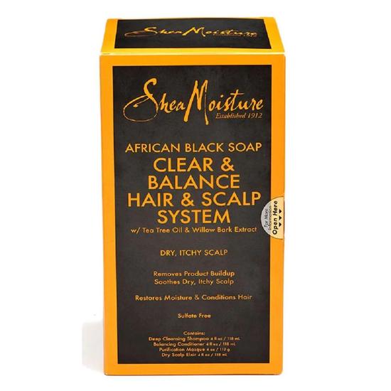 Shea Moisture African Black Soap Clear & Balance Hair & Scalp System