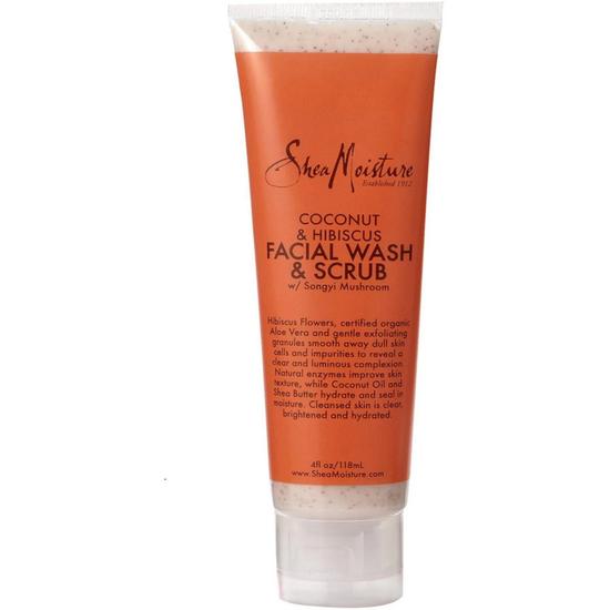 Shea Moisture Coconut & Hibiscus Facial Wash & Scrub 118ml