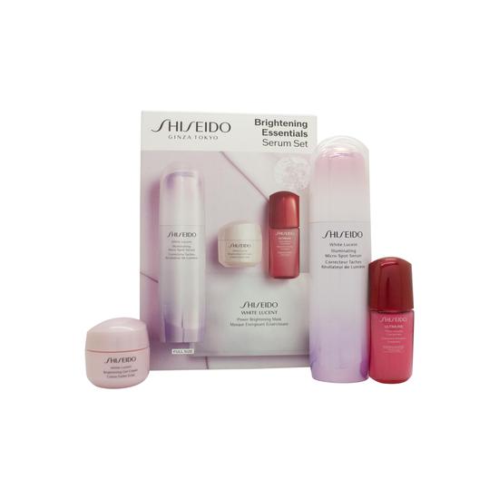 Shiseido Brightening Essentials Eye Gift Set 50ml Gel Cream + 15ml Eye Cream + 15ml Power Infusing Concentrate + Power Brightening Mask