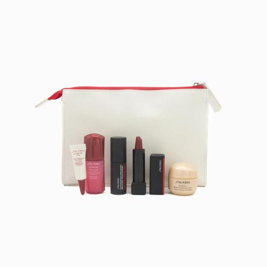 Shiseido White Pouch Beauty 5 Piece Set Missing Box