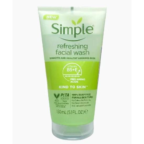 Simple Kind To Skin Refreshing Facial Wash Gel 150ml