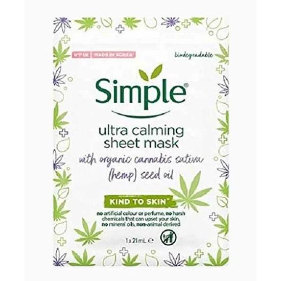 Simple Kind To Skin Ultra Calming Sheet Mask 21ml