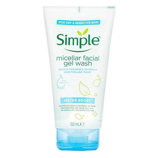 Simple Micellar Water Boost Facial Gel Wash 150ml