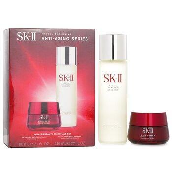 SK-II Ageless Beauty Essentials Set: R.N.A. Power Moisturising Cream 80ml + Facial Treatment Essence 230ml