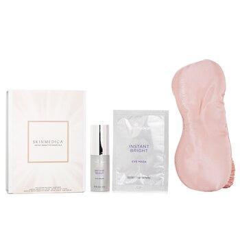 Skin Medica Instant Bright Eye Essentials Set: Instant Bright Eye Cream + Instant Bright Eye Masks + Sleep Mask 1pc 3pc