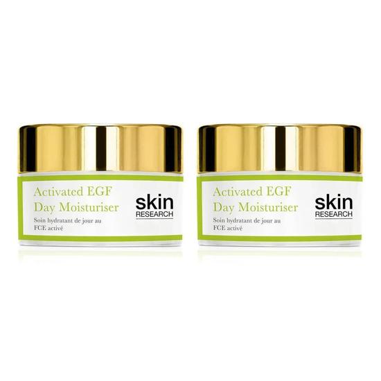 Skin Research Activated EGF Day Moisturiser Twin Value Savings Pack 50ml