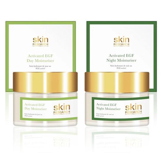 Skin Research Anti-Ageing Activated EGF Day & Night Moisturiser Gift Set