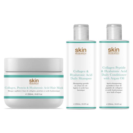 Skin Research Collagen & Hyaluronic Acid Hair Treatment System