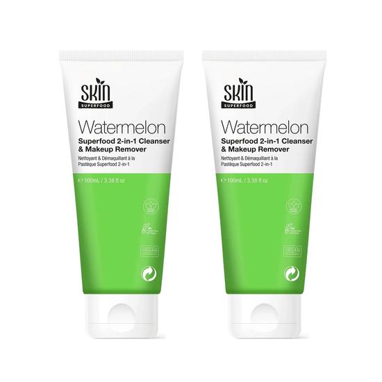 Skin Superfood Watermelon Superfood 2-in-1 Cleanser & Makeup Remover Twin Value Savings Pack