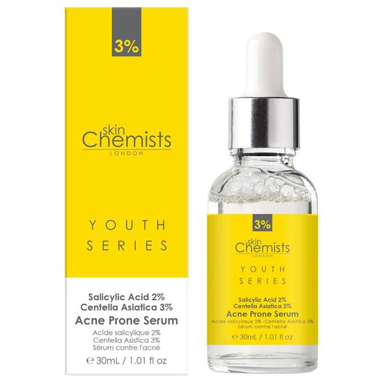 skinChemists Acne Prone Serum Salicylic Acid 2%, Centella Asistica 3% 30ml