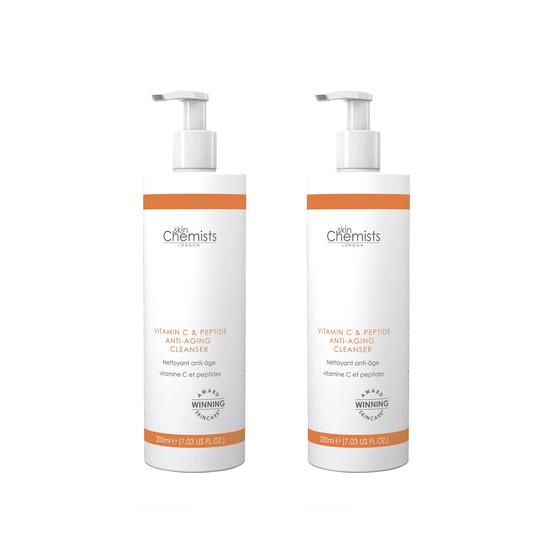 skinChemists Anti-Ageing Vitamin C Peptide Cleanser Duo Pack