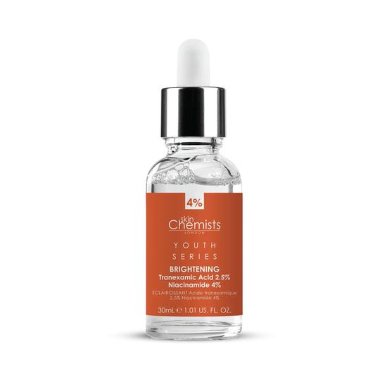 skinChemists Youth Series Tranexamic Acid 2.5%, Niacinamide 4% Brightening Serum 30ml