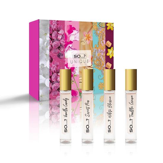 SO...? Unique Travel Size Mini Premium Eau De Toilette Gift Set